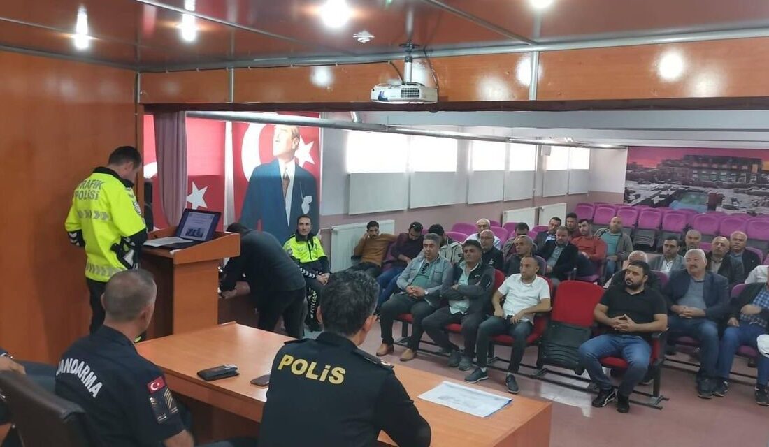 Yozgat İl Jandarma Komutanlığı Trafik Jandarması, Sarıkaya İlçesinde Servis Şoförlerine