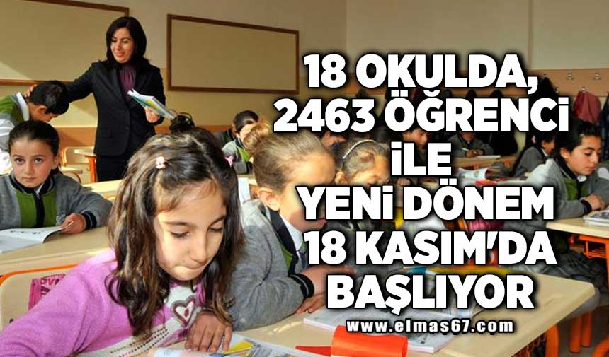 Elmas İlçe Milli Eğitim Müdürü Öğrencileri ve Öğretmenleri Yeni Eğitim
