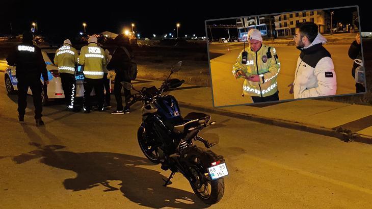 Olay! Yetersiz Ehliyetle Motosiklet Kullanan Genç Sürücüye Ceza Kesildi Olay