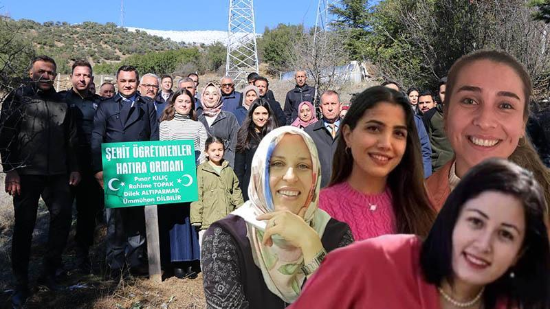 4 Öğretmenin Anısına Hatıra Ormanı OluşturulduHaberin Başlıkları4 Öğretmenin Anısına Hatıra