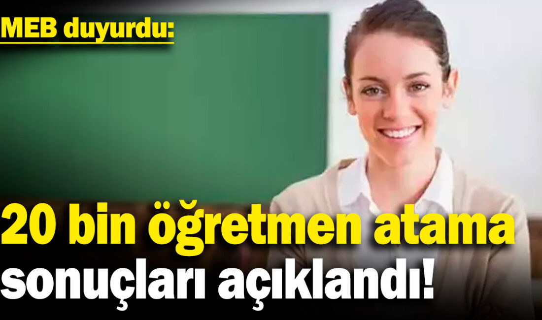 Milli Eğitim Bakanı Yusuf Tekin, 20 Bin Öğretmen Ataması Sonuçlarını