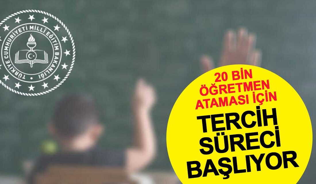 Milli Eğitim Bakanlığı, 20 Bin Öğretmen Ataması İçin Tercih Sürecini