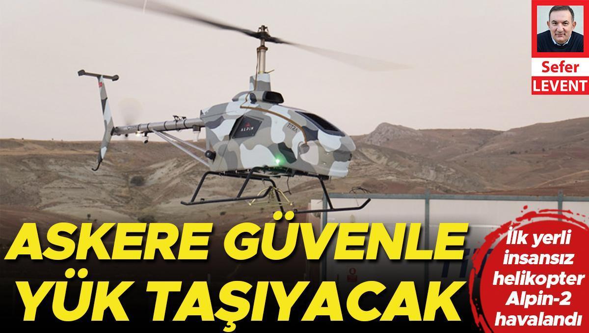 Alpin 2 ile Guvenle Yuk Tasiyacak Ilk Yerli Helikopter Havalandi