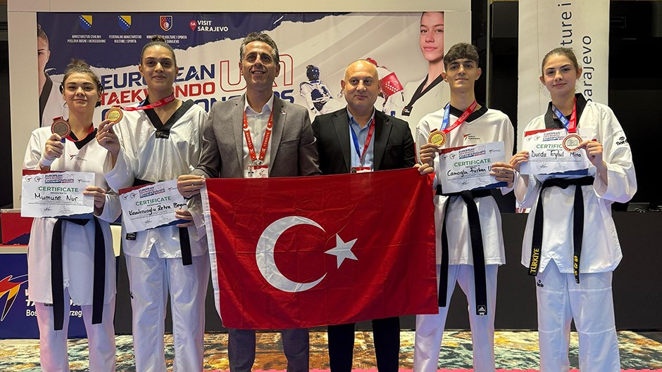 Türkiye Tekvando Federasyonu Milli Takımı Bosna Hersek’te Avrupa Şampiyonasında Zirvede