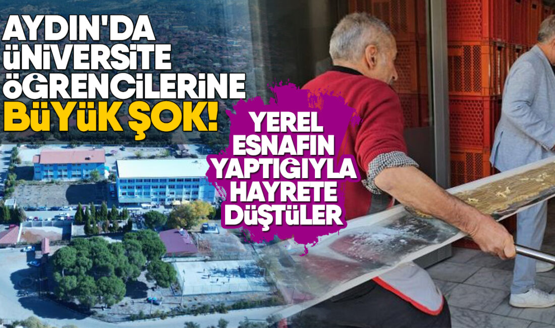 Karacasu’ya gelen öğrenciler, hazırlanan uzun tahinli pide ile karşılaştıklarında büyük