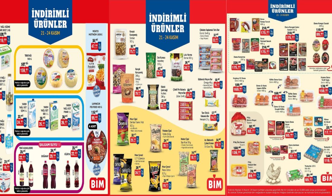 BİM Market Kasım Ayı İndirimlerine Devam Ediyor H2: BİM’de Bugün