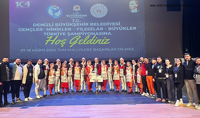 Türkiye Halk Oyunları Federasyonu Gençler Düzenlemesiz Dal Türkiye İkincisi Edirne