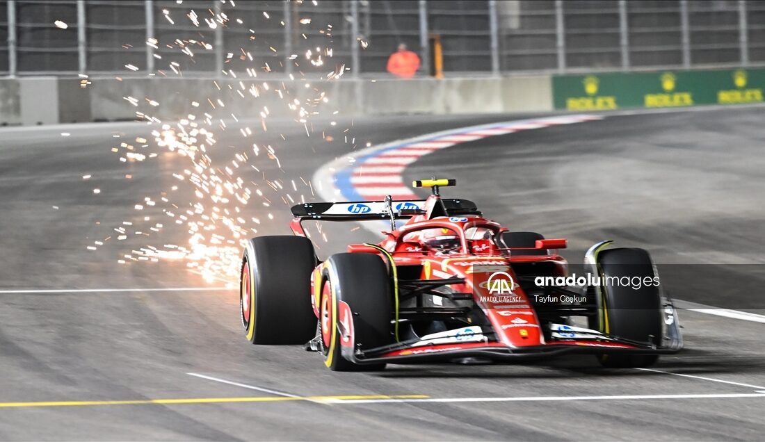 Ferrari’s Carlos Sainz impresses during Second Practice Session at Formula