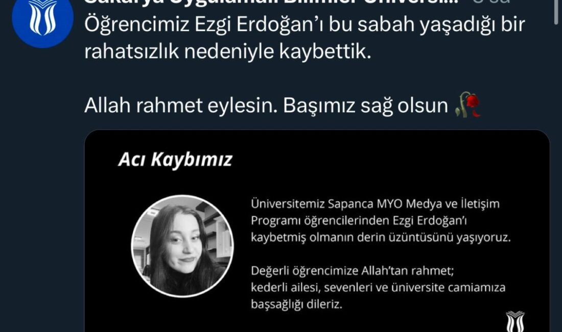 Genç Kız Üniversitede Arkadaşı Tarafından Evde Ölü Bulundu Sakarya’da yaşanan