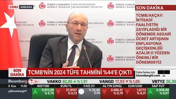 TCMB Başkan Yardımcısı Cevdet Akçay, Enflasyon Raporu 2024-IV Bilgilendirme Toplantısı’nda
