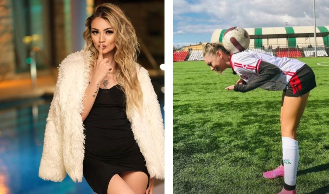 Güzellik Kraliçesi Nevide Çiçek Futbol Sahalarına Başkan Olarak Adım AttıHaberin