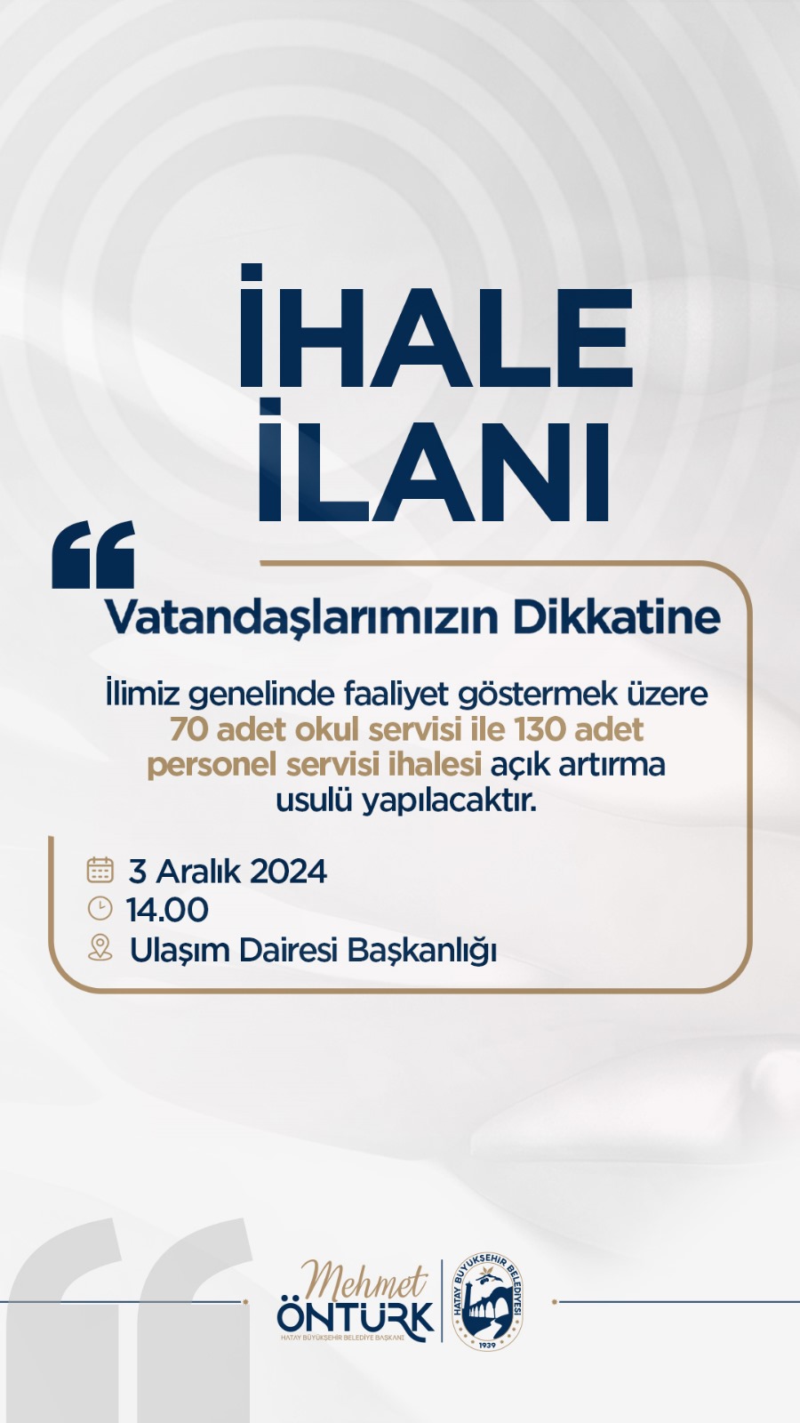 Hizli Guvenilir ve Profesyonel Okul ve Personel Servisi Ihalesi