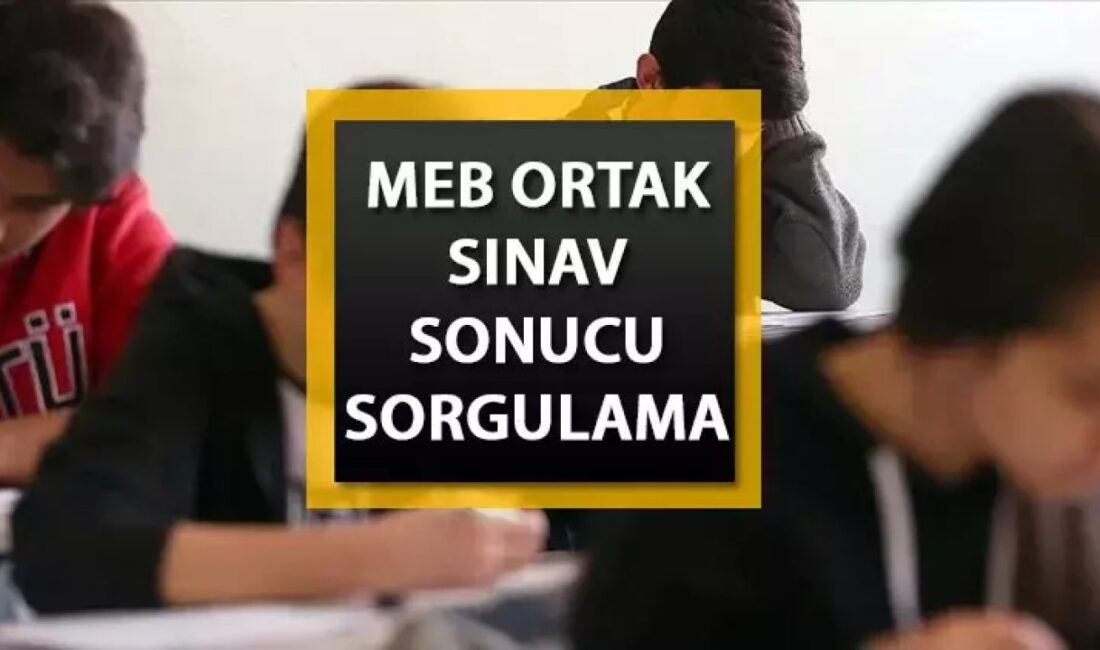 MEB Ortak Sınav Sonuçları Ne Zaman Açıklanacak? Ortak Sınav Sonuçlarının