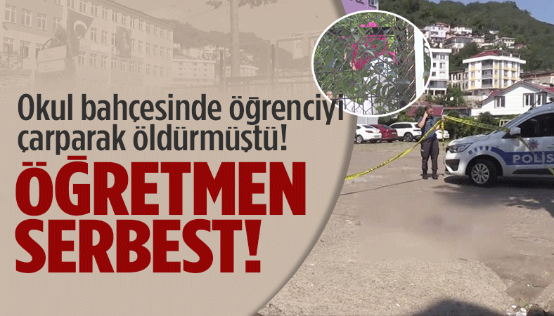 Ordu’da Okul Bahçesinde Öğrenciye Çarpan Öğretmen Tahliye Edildi Öğrenciye Çarpan