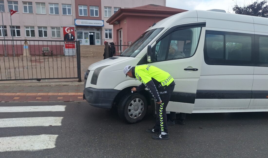 Okul Servislerinin Kışa Hazırlıkları Denetlendi İçişleri Bakanlığı Talimatıyla Denetim Yapıldı