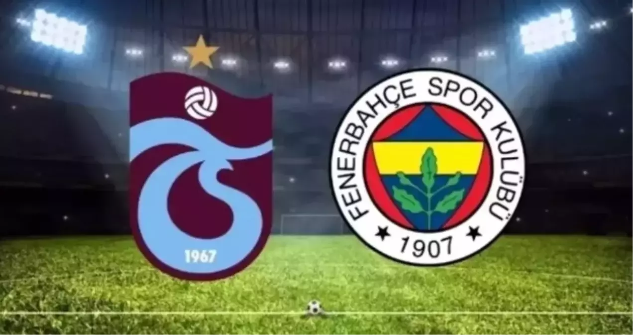 Süper Lig’in 11. haftasında Trabzonspor ile Fenerbahçe arasında Papara Park’ta