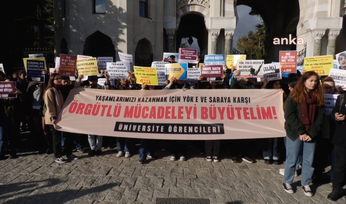üniversite öğrencileri, Beyazıt Meydanı’nda YÖK’ü protesto etti üniversite öğrencileri, Beyazıt