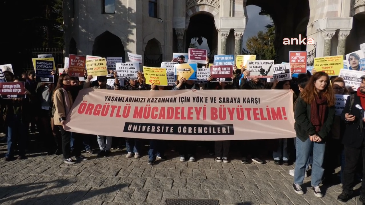 Universite Genclerinin YOK Karsi Protestosu Egitim Icin Geldik Olmeye Degil