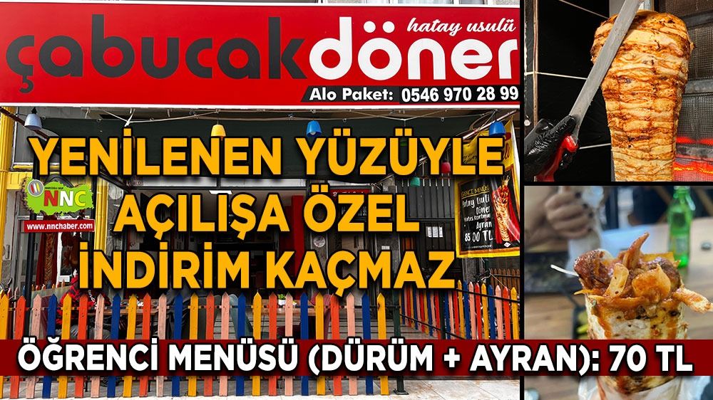 Bucak’ta Lezzet Şöleni: Yenilenen Çabucak Döner Açılışa Özel Burdur’un Bucak