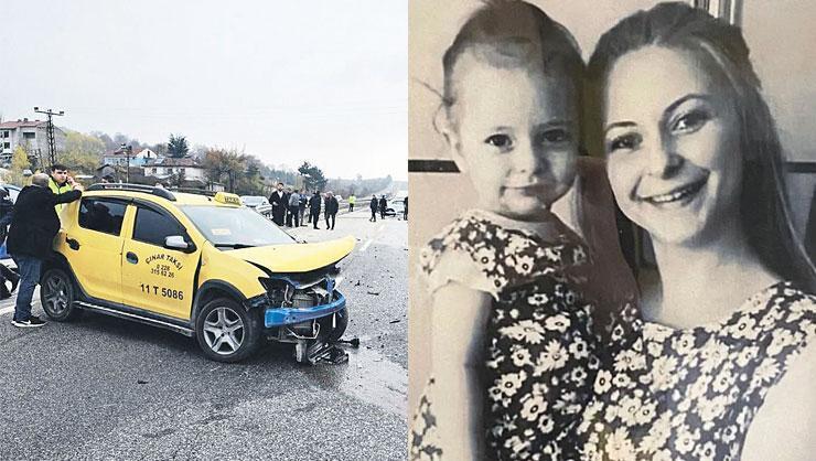 Trafik Kazasında Kimya Öğretmeni ve Kızı Hayatını Kaybetti Taksi ile