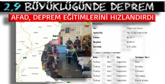 Kağızman’da Meydana Gelen Son Deprem Kars’ın Kağızman ilçesinde sabah saatlerinde