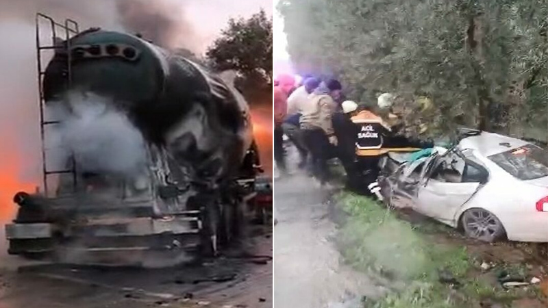 Bursa’da Tanker ile Otomobilin Çarpışması Sonucu 2 Kişi Hayatını KaybettiHaberin