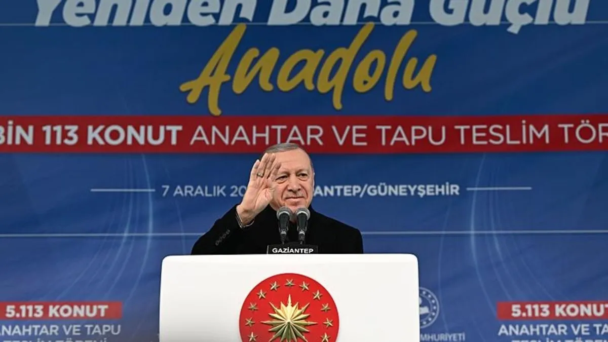 Anahtarlar Gaziantep’te Deprem Konutları Hak Sahiplerine Başkan Erdoğan’dan Teslim Edildi. Anahtarlar Gaziantepte Deprem Konutlari Hak Sahiplerine Baskan Erdogandan Teslim Edildi