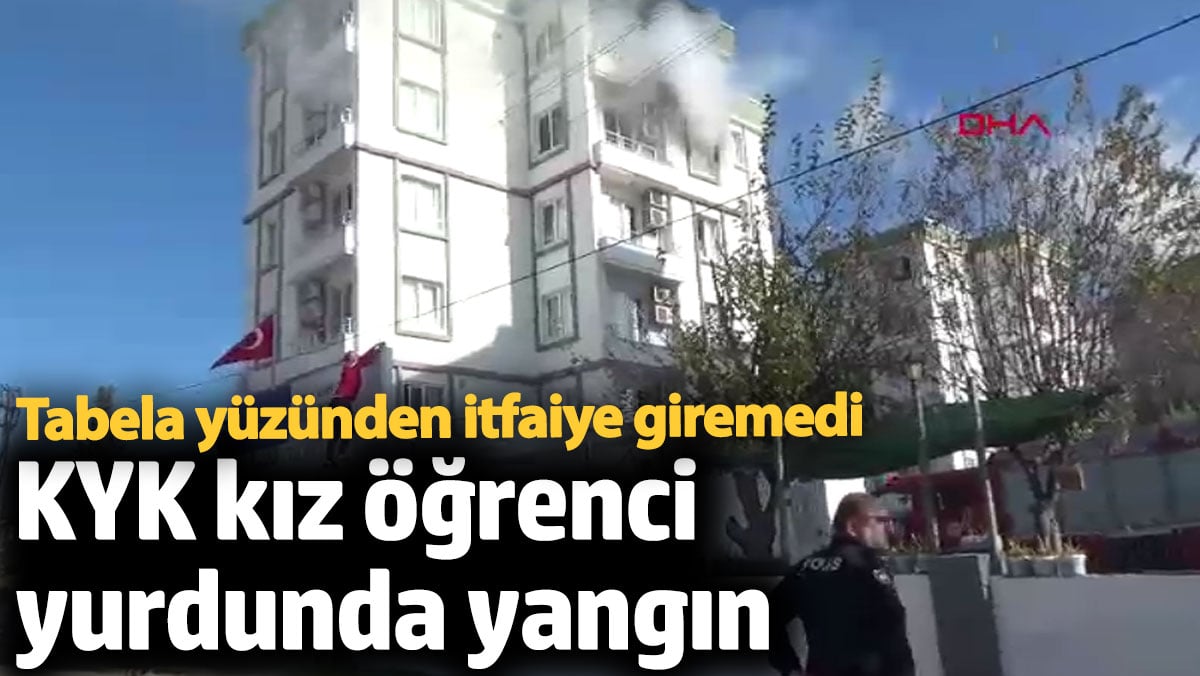 Antalya’da Kumluca Kız Öğrenci Yurdu’nda Yangın Çıktı Öğrenciler Yangını Fark
