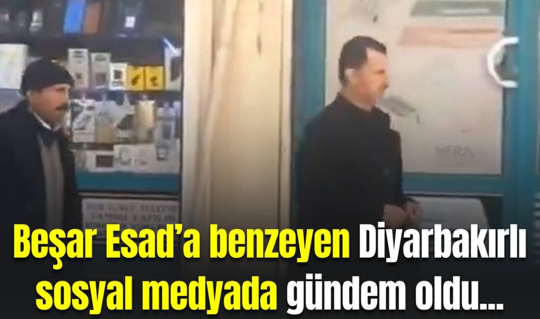 Diyarbakır Silvan’da Beşar Esad’a Benzeyen Kişi Sosyal Medyada Gündem Oldu
