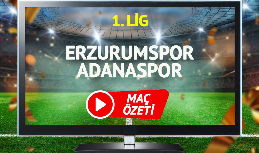 Trendyol 1. Lig maçı büyük bir heyecanla devam ediyor. Erzurumspor