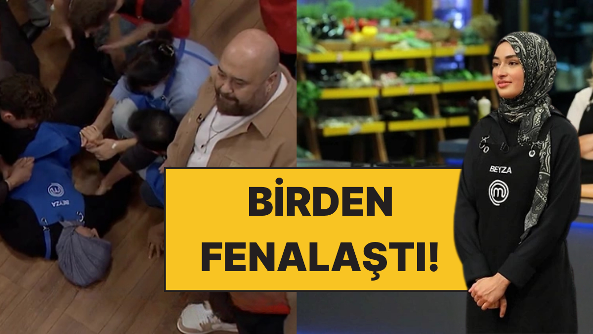 MasterChefte Yere Yigilan Beyzanin Anlik Korku Dolu Ani