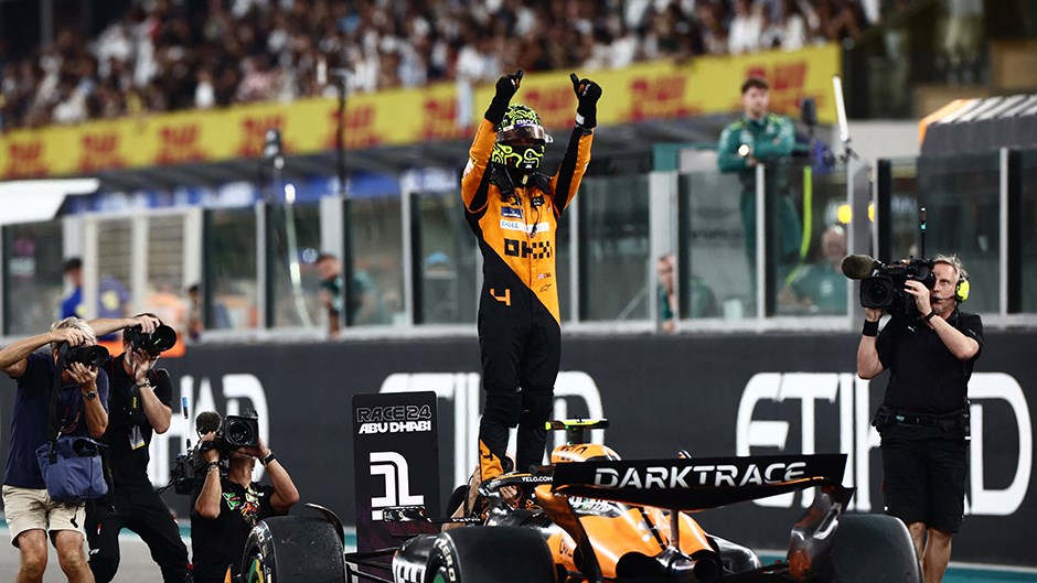 McLaren’s Lando Norris Wins Abu Dhabi Grand Prix, Secures Team