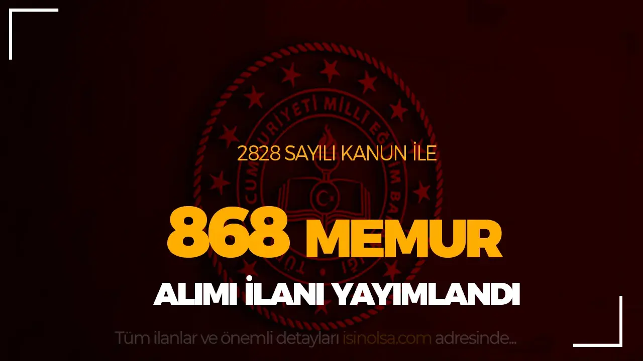 Meb 865 Hizmetli ve Memur Alimi En Az Ilkokul.webp