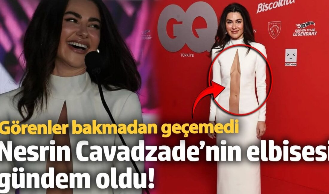 Nesrin Cavadzade’nin Derin Dekolteli Elbisesi Olay Oldu Nesrin Cavadzade Ödül