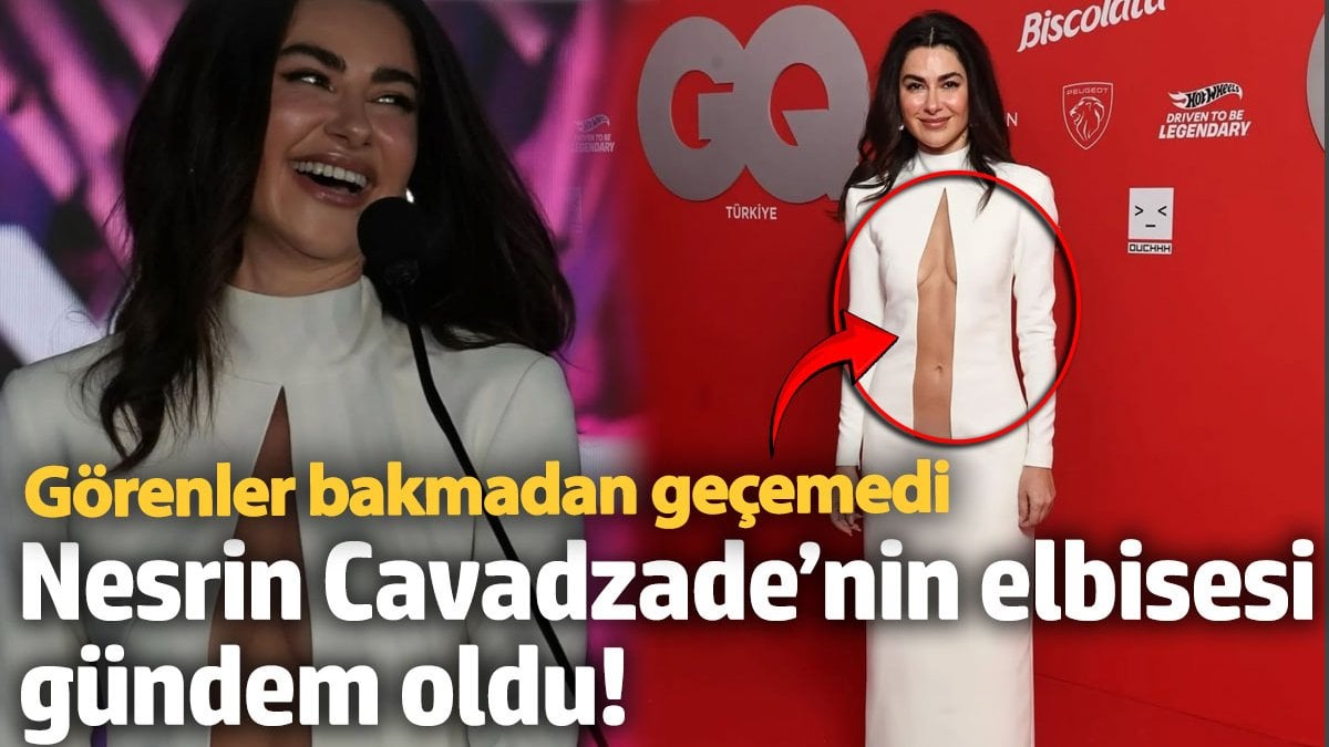 Nesrin Cavadzade’nin Derin Dekolteli Elbisesi Olay Oldu Nesrin Cavadzade Ödül
