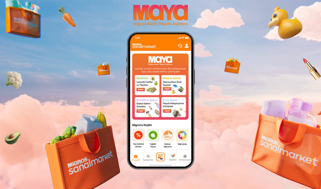 Migros Sanal Market’in Yapay Zekâ Destekli Platformu MAYA ile Alışveriş