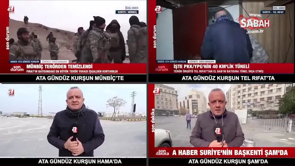 Suriye’de Baas Rejimi Yıkıldı! A Haber Muhabiri Ata Gündüz Kurşun