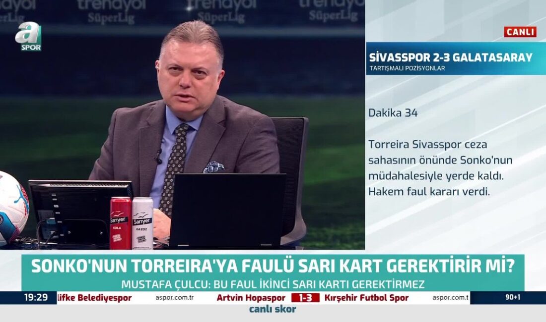 Sivasspor – Galatasaray Maçında Tartışma Yaratan Pozisyon Hakkında A Spor