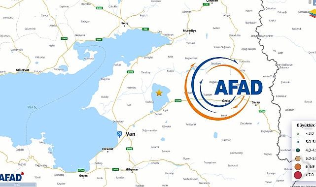 Van İpekyolu’da Sabah Erken Saatlerde 3 Büyüklüğünde Bir Deprem Meydana