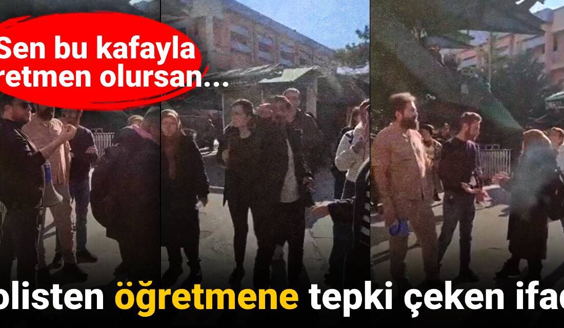 Öğretmenlerin Eylemi Sırasında Polis ile Öğretmen Arasında Gerilen DiyalogHaberin BaşlıklarıÖğretmenlerin