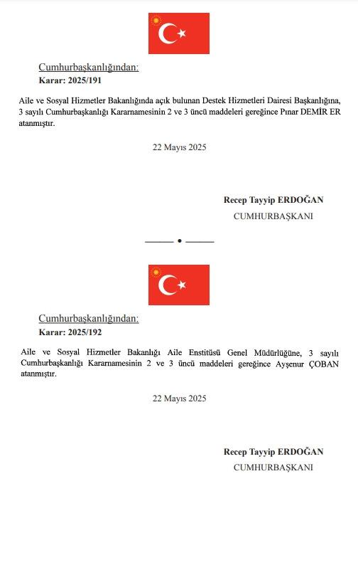 Hakimler ve Savcılar atamaları