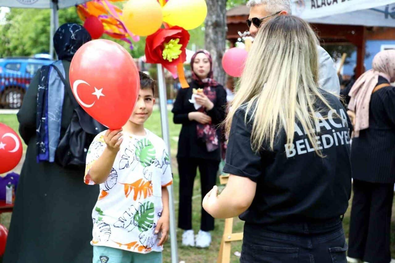 Çorum'un Alaca ilçesinde 4-6 yaş grubu çocuklar için düzenlenen Çocuk