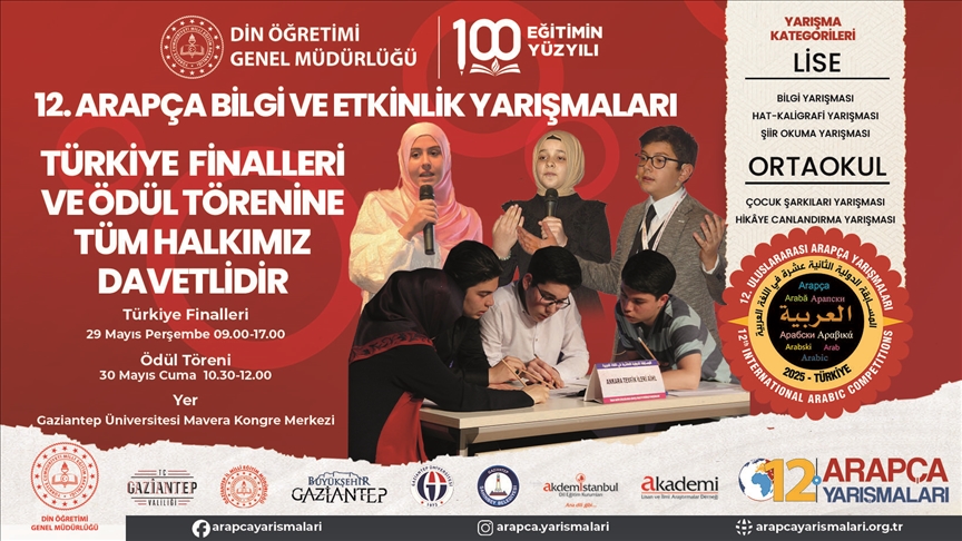 Türkiye Finalleri için Arapça Yarışmaları 2023 Gaziantep’te GerçekleşecekHaberin BaşlıklarıTürkiye Finalleri