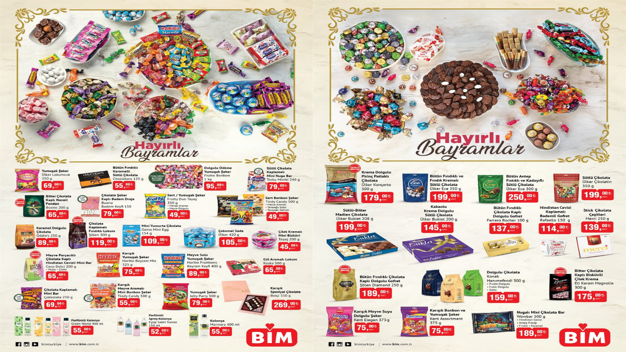 BIM Markette Bayram Icin Sekerler Ve Cikolatalar Sizleri Bekliyor