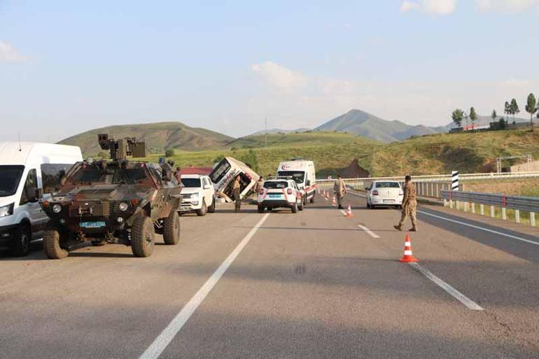 Bingöl'deki Devrilmiş Otobüste Üç Kişi Ciddi Şekilde Yaralandı Otobüs kazası