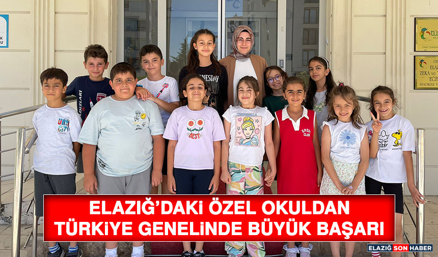 Özel Elazığ Zeka ve Yetenek Eğitimi İlkokulu’ndan Büyük Başarı: Okulistik