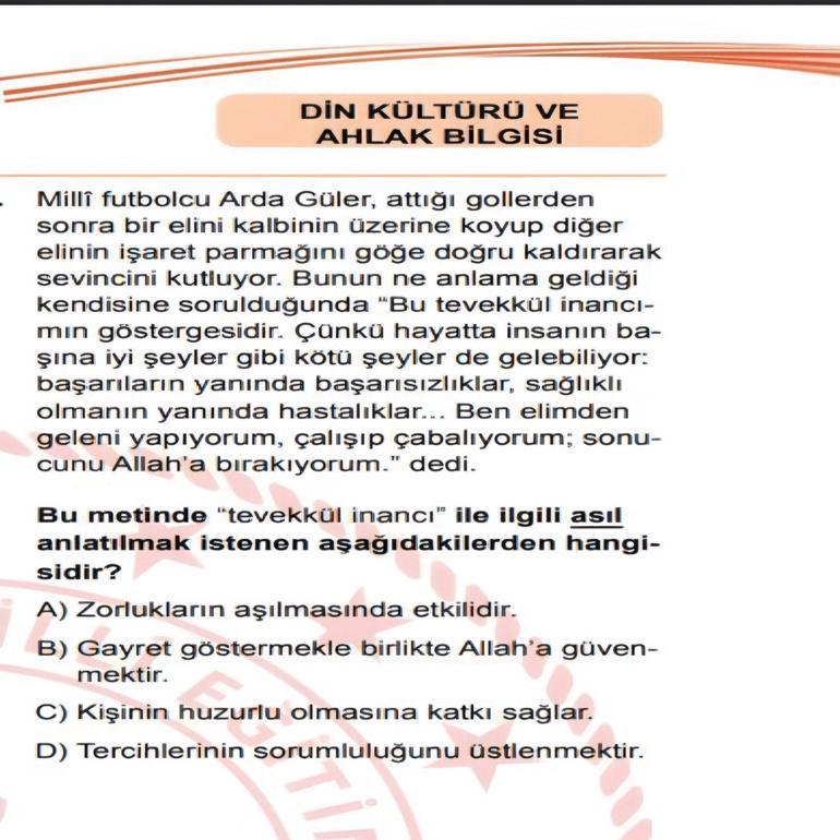 LGS'de Arda Güler Sürprizi