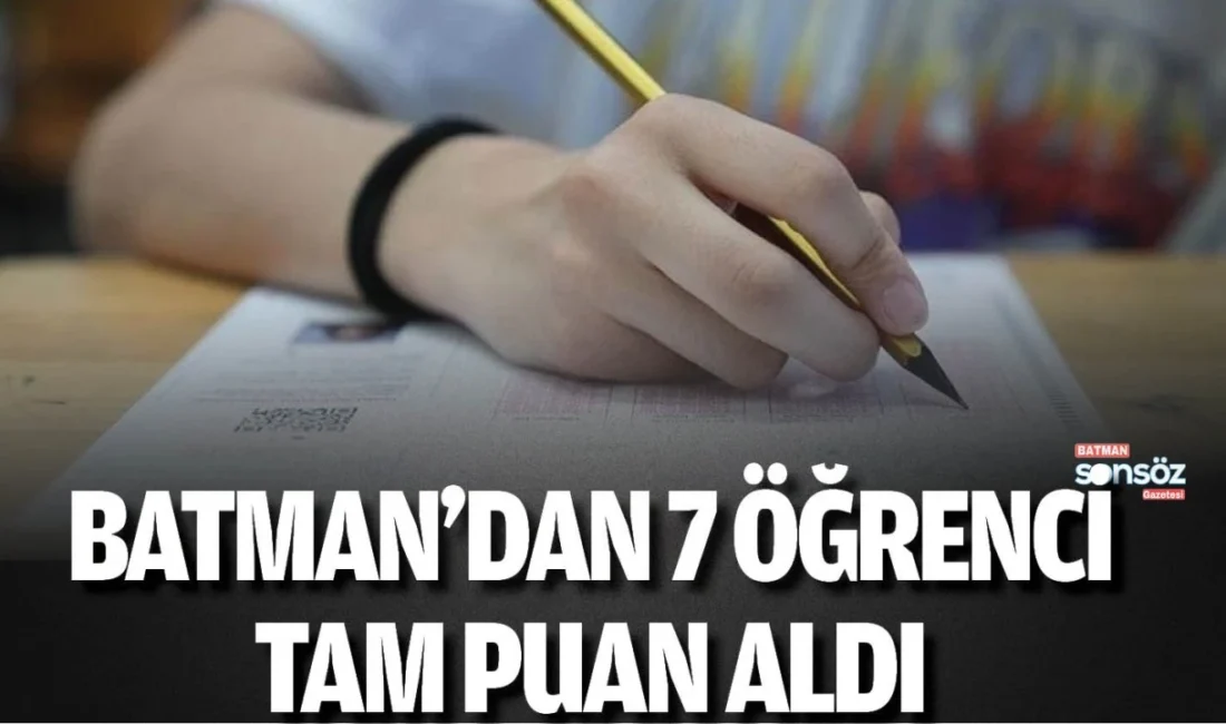 Batman’dan Tarihi Başarı: 7 Öğrenci Türkiye Birincisi OlduHaberin BaşlıklarıBatman’dan Tarihi