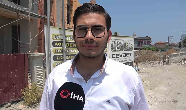 Hatay’da Deprem Konutları İçin Moral Dolu Anlar 40 Derece Sıcakta