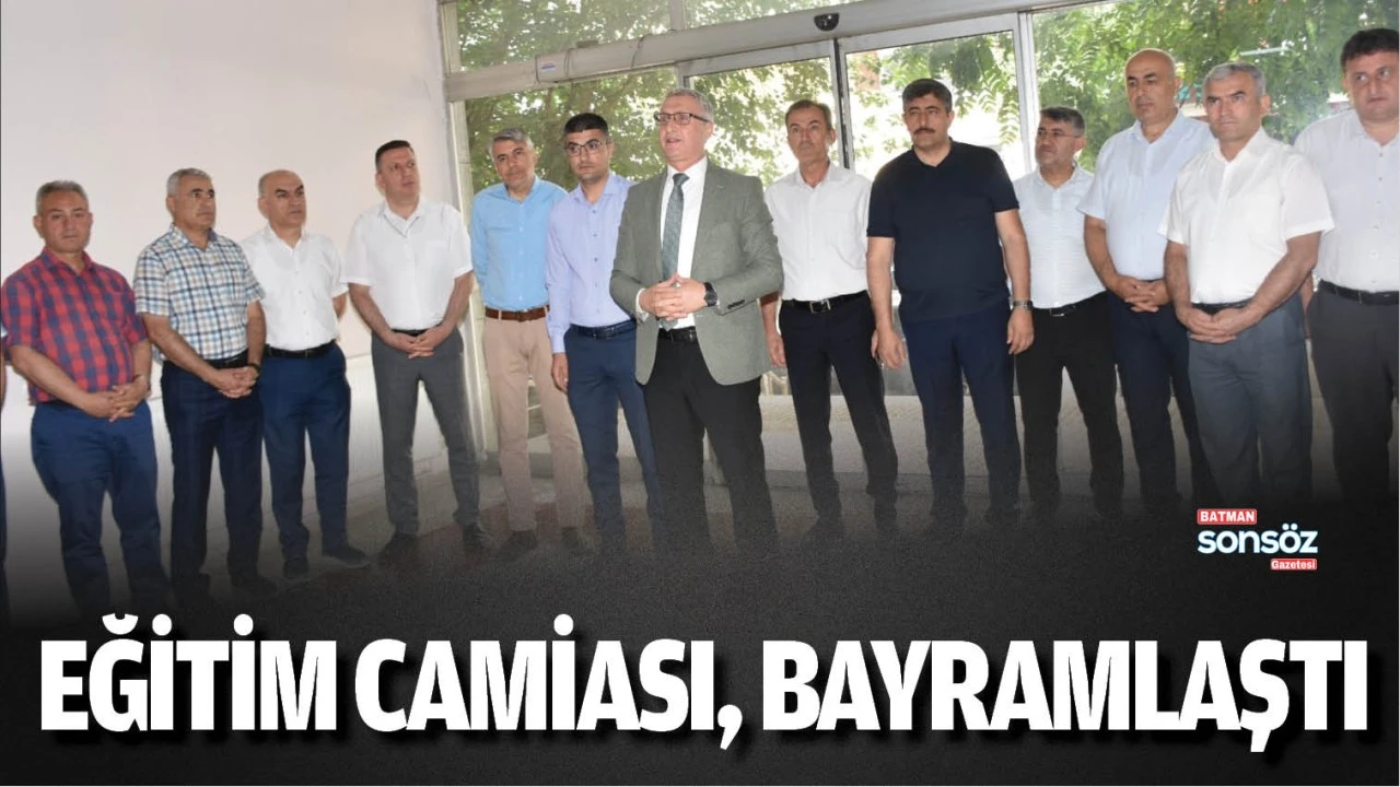 Eğitim camiası, hizmet binasında bayramlaştı